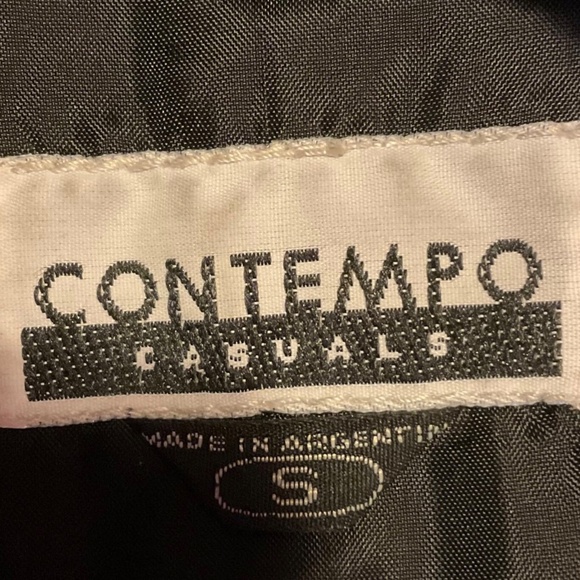 Vintage Women’s Leather Fringe Cowboy Jacket Black Small Contempo Casuals RARE - Picture 8 of 9